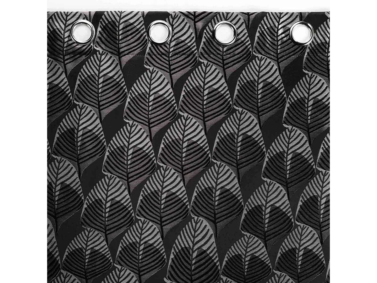 Rideau à Œillets "Floriani" 140x260cm Noir