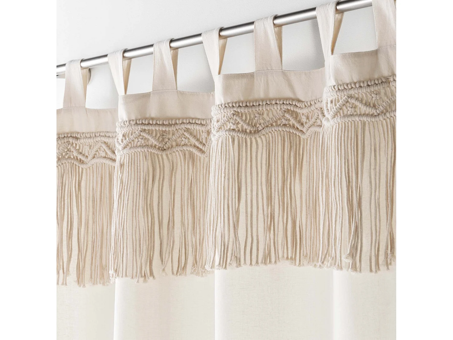 Rideau à Passants "Samaya" 140x240cm Naturel