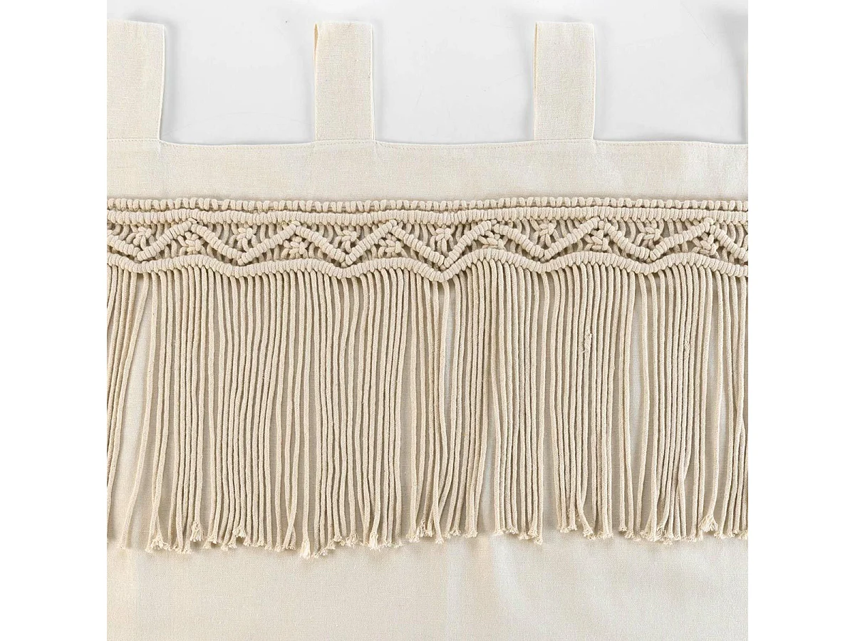 Rideau à Passants "Samaya" 140x240cm Naturel