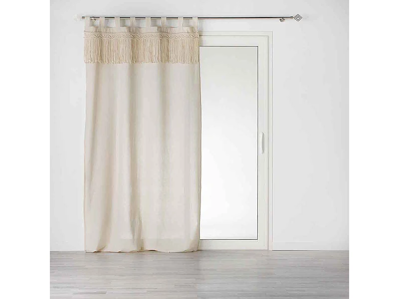 Rideau à Passants "Samaya" 140x240cm Naturel