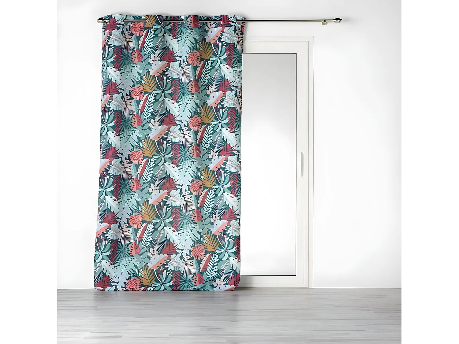 Rideau à Œillets Imprimé "Jacala" 140x260cm Bleu