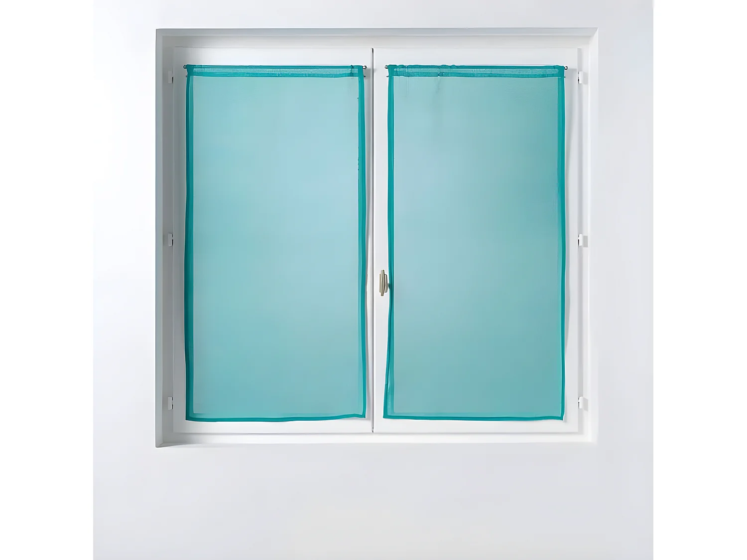 Paire de Voilages "Sandra" 60x160cm Bleu