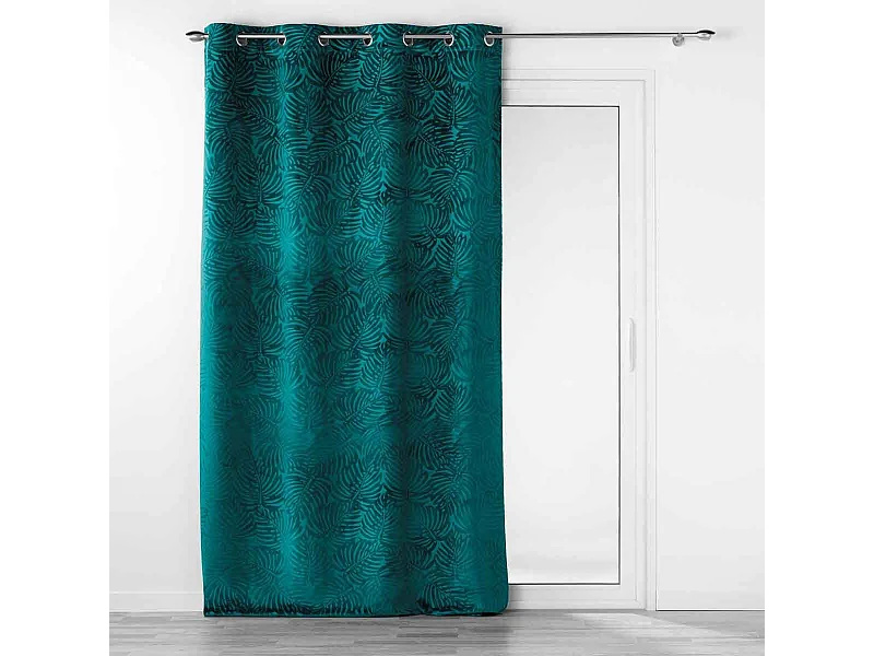 Rideau Occultant "Analia" 140x240cm Pétrole