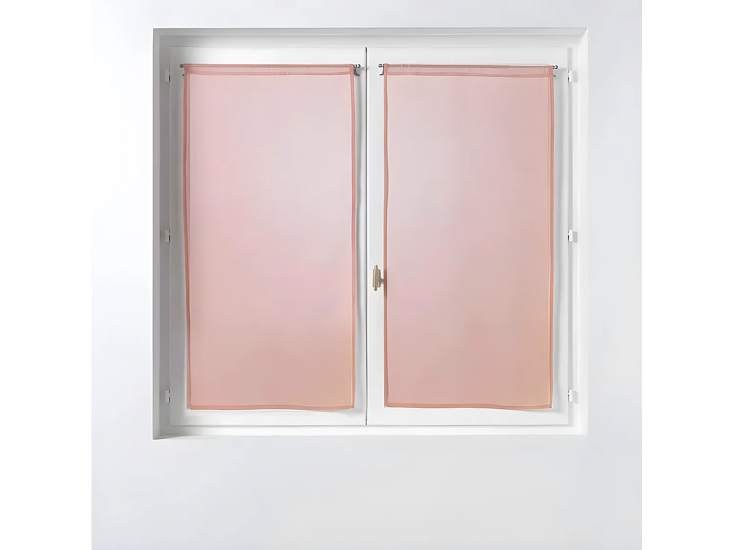 Paire de Voilages "Sandra" 60x90cm Rose