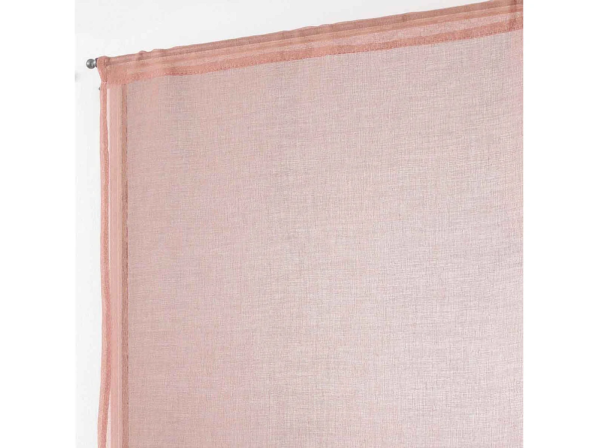 Paire de Voilages "Sandra" 60x90cm Rose