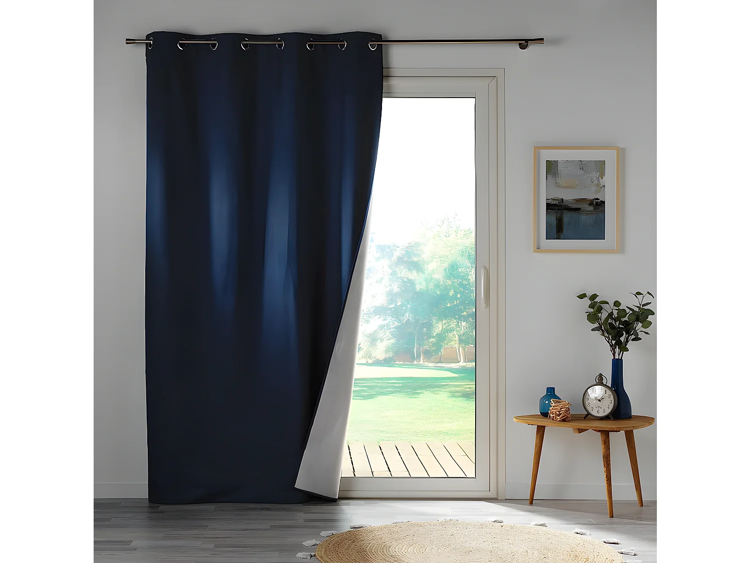Rideau Occultant "Crépuscule" 140x260cm Bleu