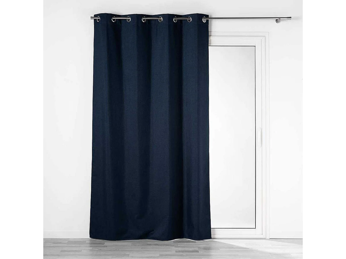 Rideau Occultant à Œillets "Crépuscule" 140x260cm Bleu