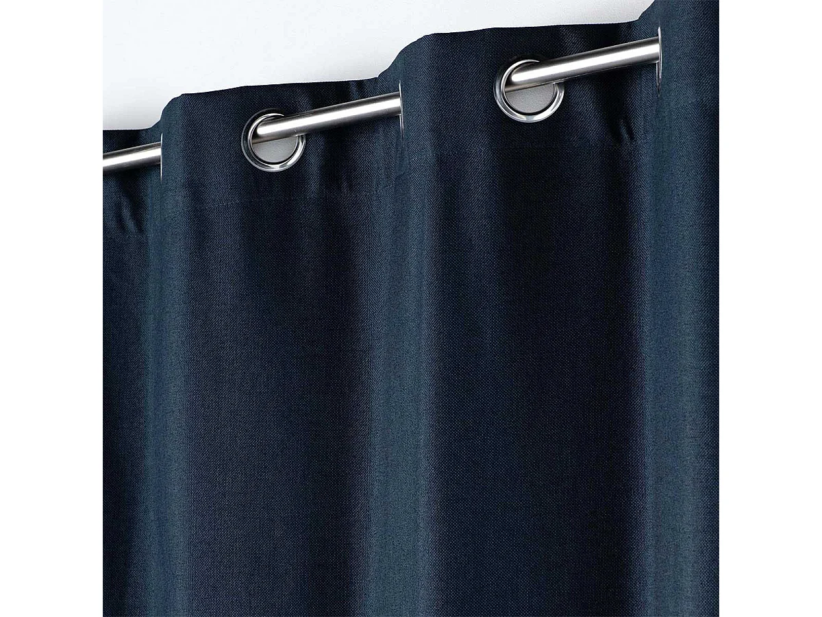 Rideau Occultant à Œillets "Crépuscule" 140x260cm Bleu