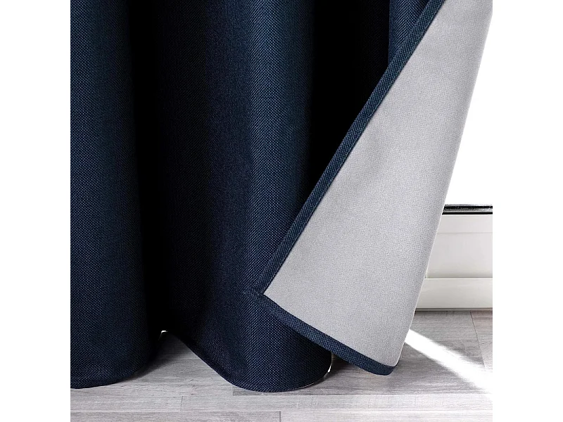 Rideau Occultant à Œillets "Crépuscule" 140x260cm Bleu