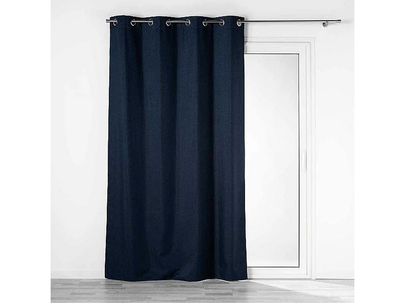 Rideau Occultant à Œillets "Crépuscule" 140x260cm Bleu