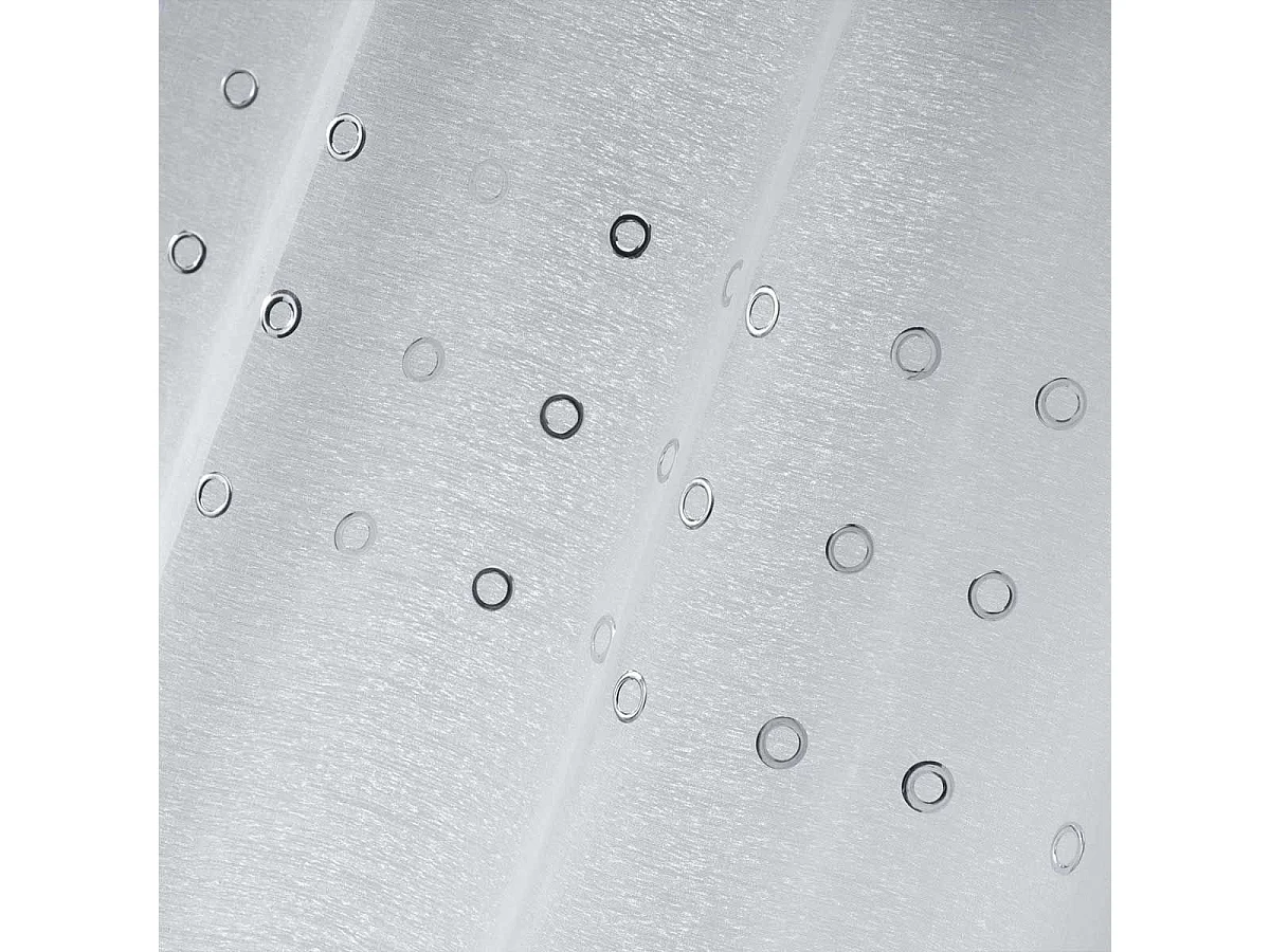 Rideau Voilage à Œillets "Krom" 140x240cm Blanc