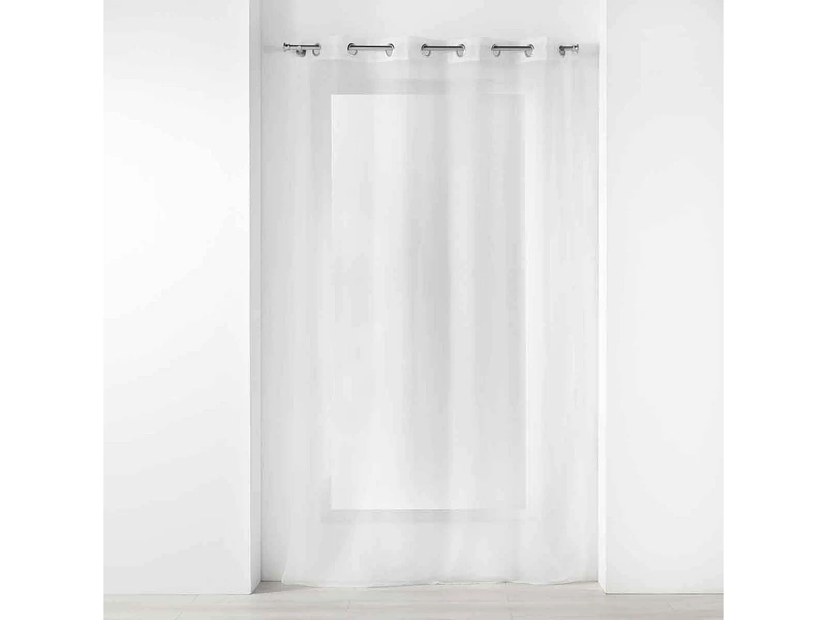 Rideau Voilage à Œillets "Voilizea" 140x240cm Blanc