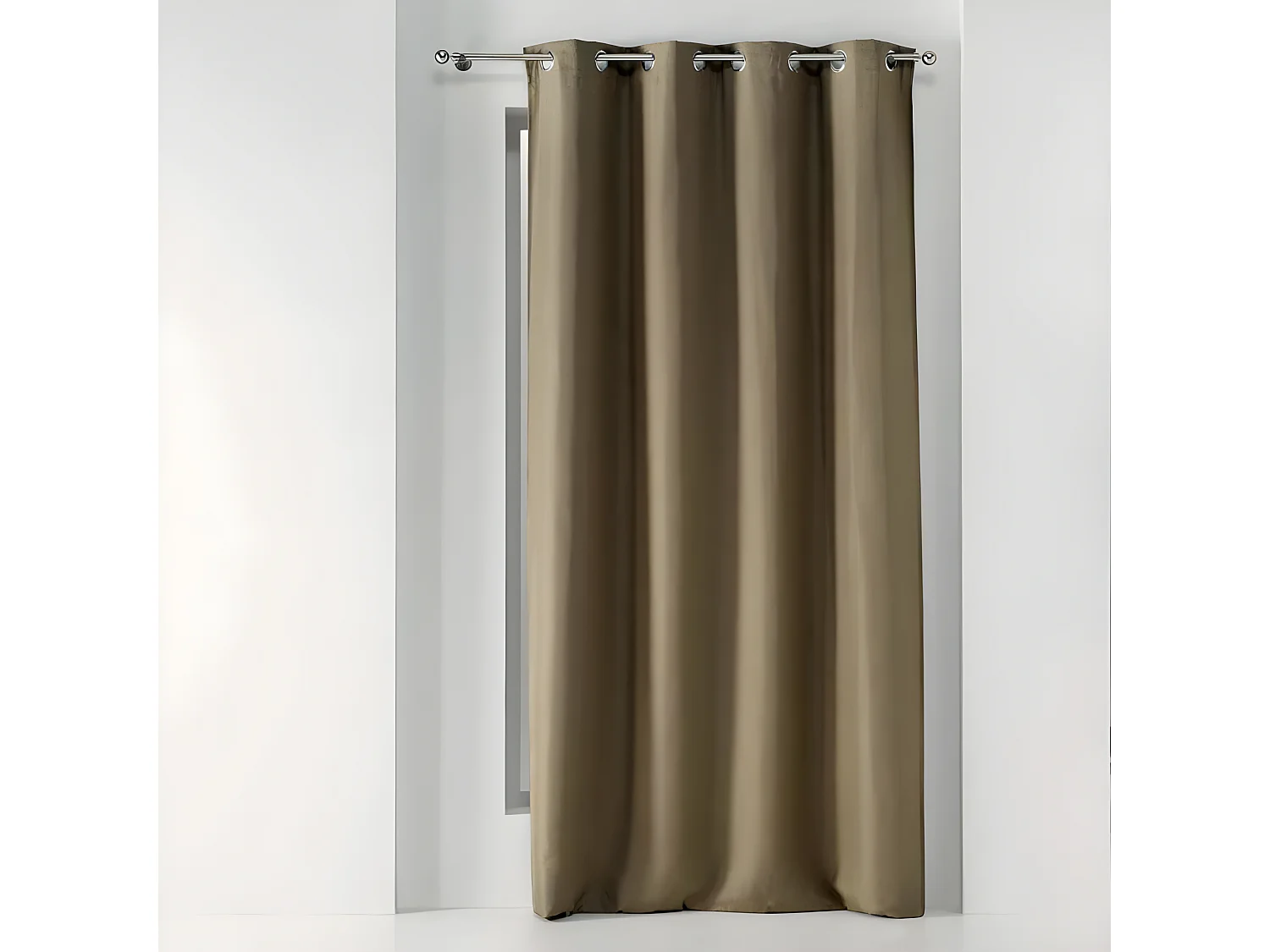 Rideau Occultant "Tissea" 135x240cm Noisette