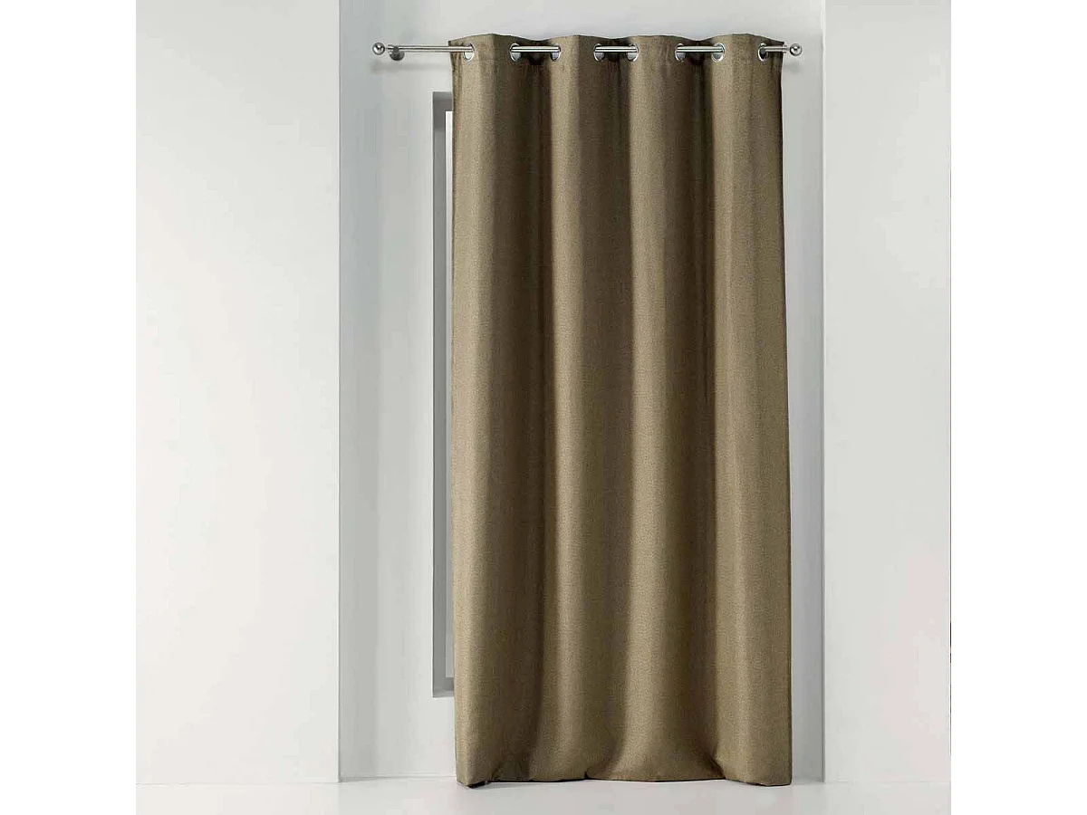 Rideau Occultant "Tissea" 135x240cm Noisette