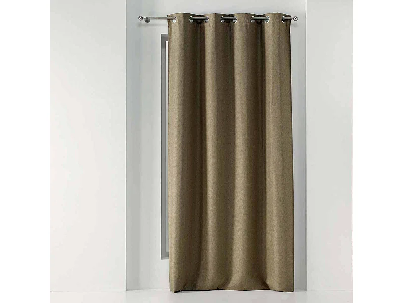 Rideau Occultant "Tissea" 135x240cm Noisette