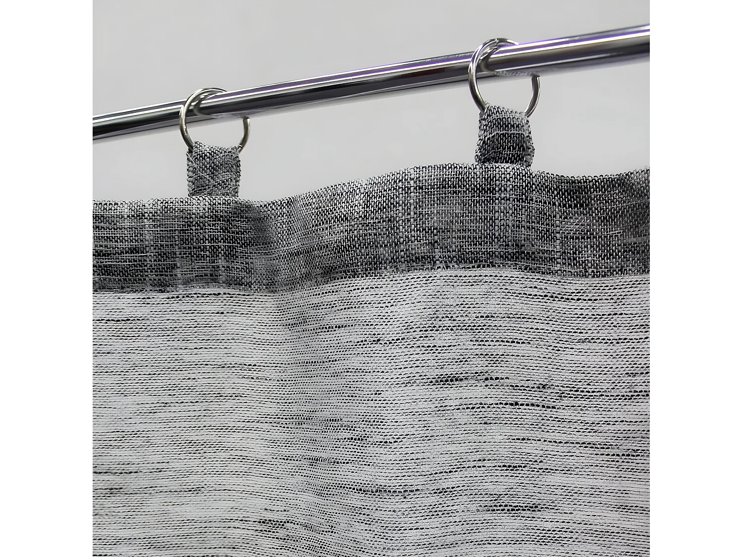 Paire de Voilages "Milza" 60x160cm Anthracite