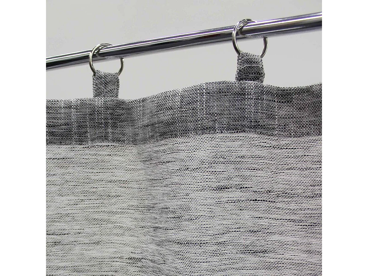 Paire de Voilages "Milza" 60x160cm Anthracite