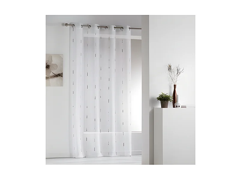 Rideau Voilage "Chenilla" 140x260cm Naturel