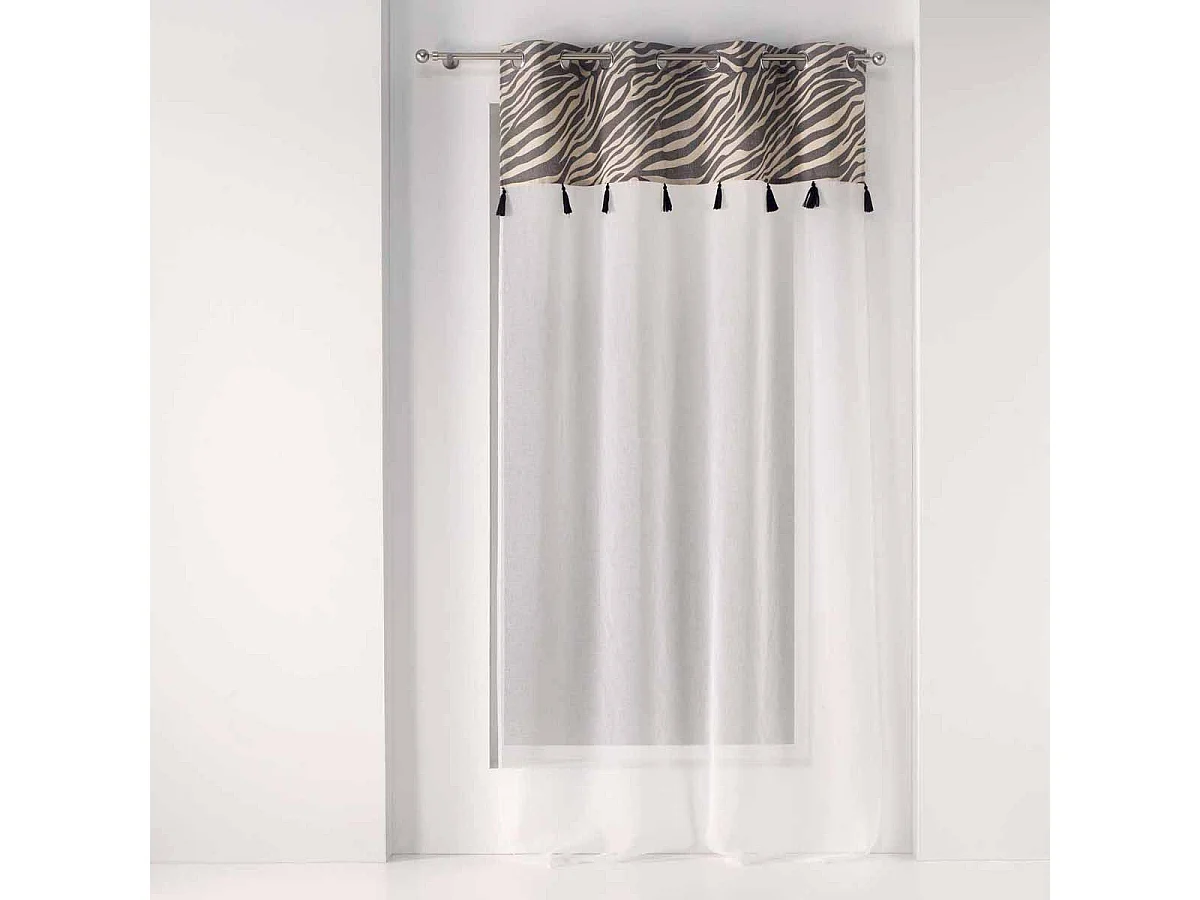 Rideau Voilage à Œillets "Maroni" 140x240cm Blanc