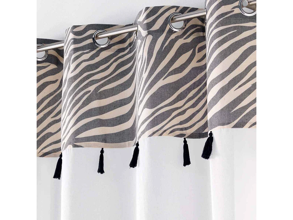 Rideau Voilage à Œillets "Maroni" 140x240cm Blanc