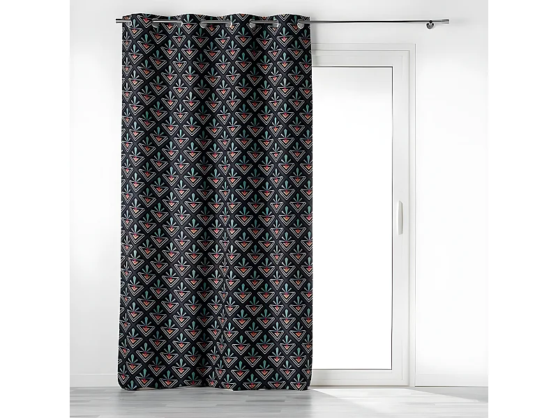 Rideau à Œillets Occultant "Yuko" 135x260cm Bleu