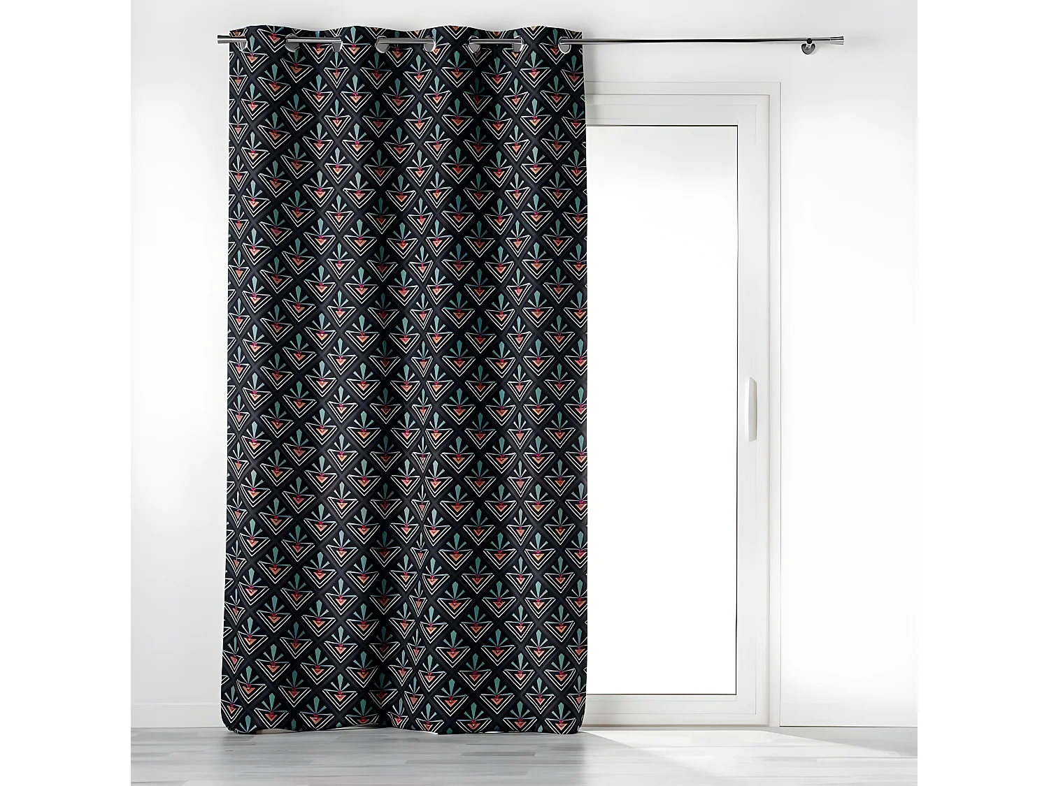 Rideau à Œillets Occultant "Yuko" 135x260cm Bleu