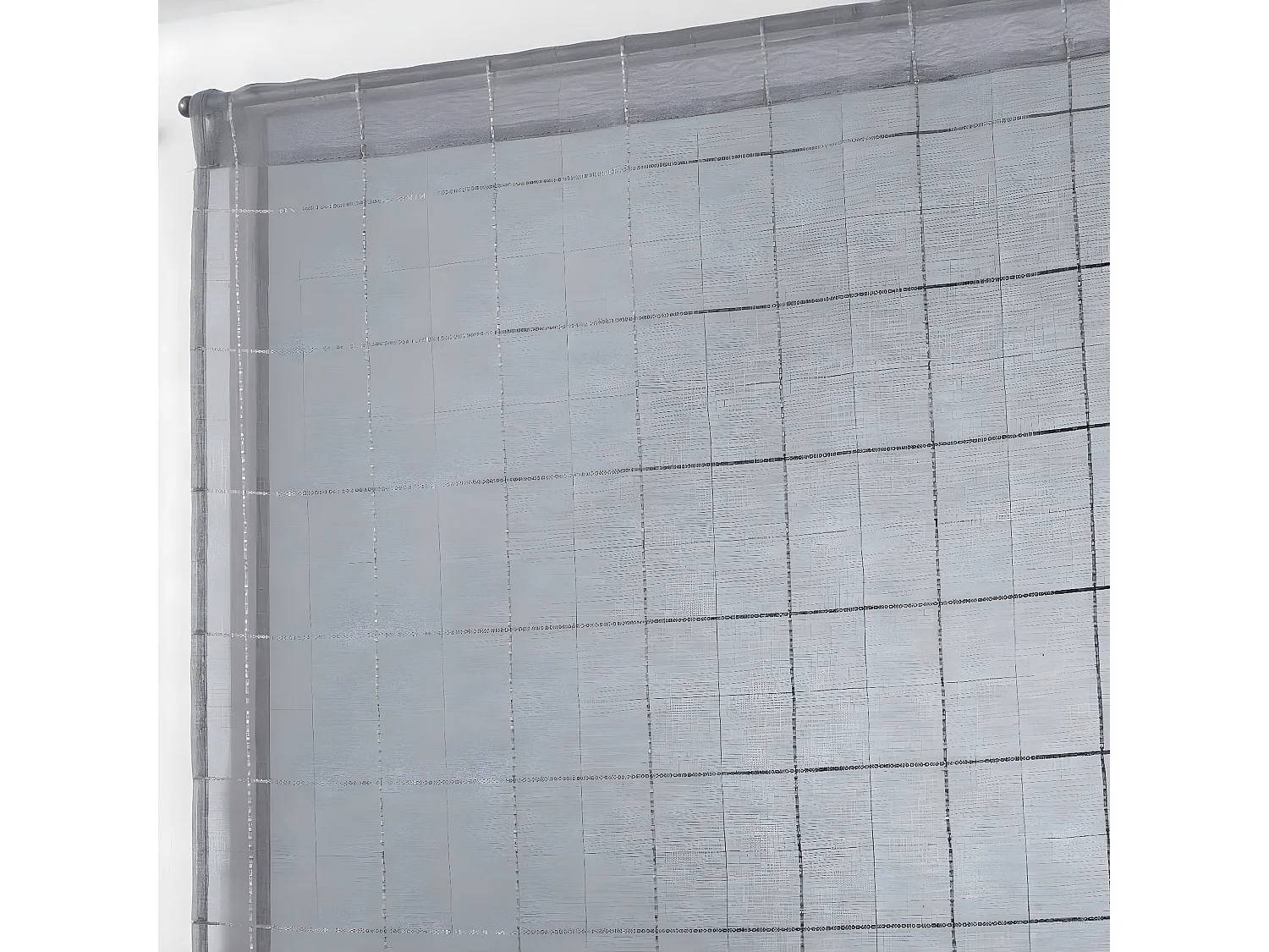 Paire de Voilages "Eulalie" 60x160cm Gris