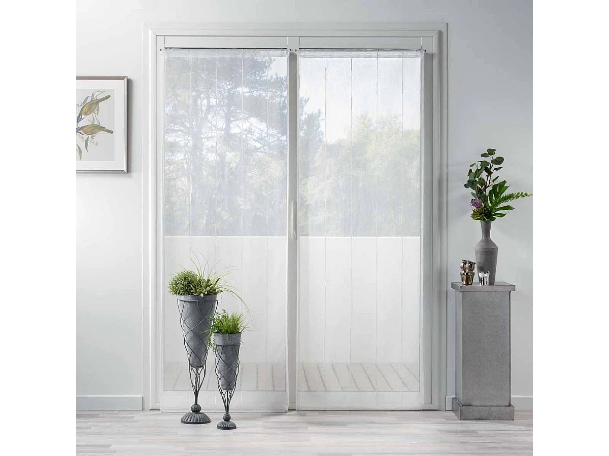 Paire de Voilages "Linahe" 70x200cm Blanc