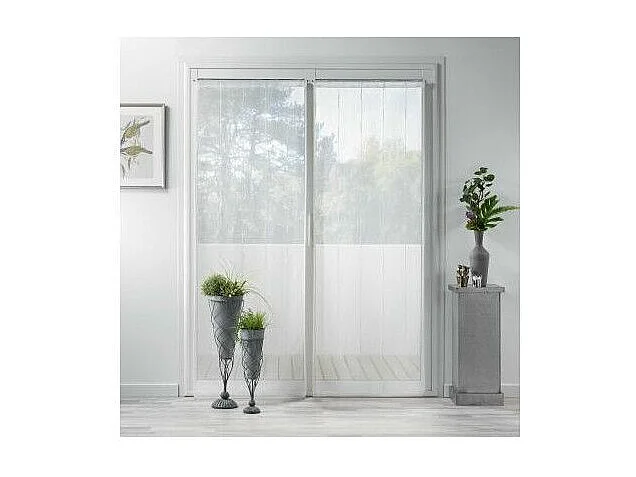 Paire de Voilages "Linahe" 70x200cm Blanc