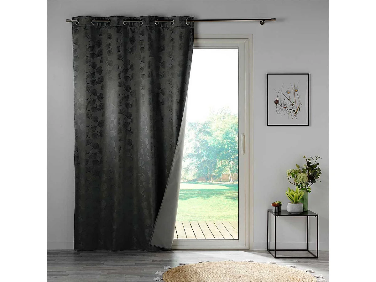 Rideau Occultant "Lunella" 140x260cm Anthracite