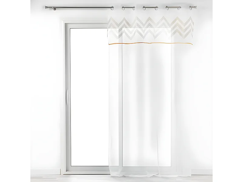 Rideau Voilage à Œillets "Levi" 140x240cm Or