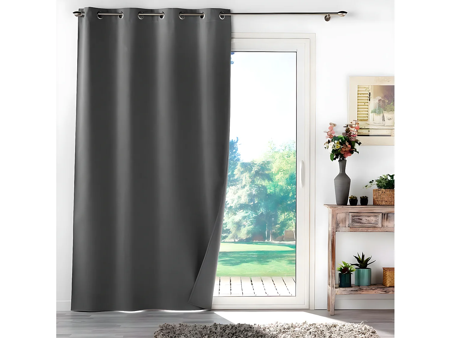 Rideau Occultant "Occultiss" 135x260cm Anthracite