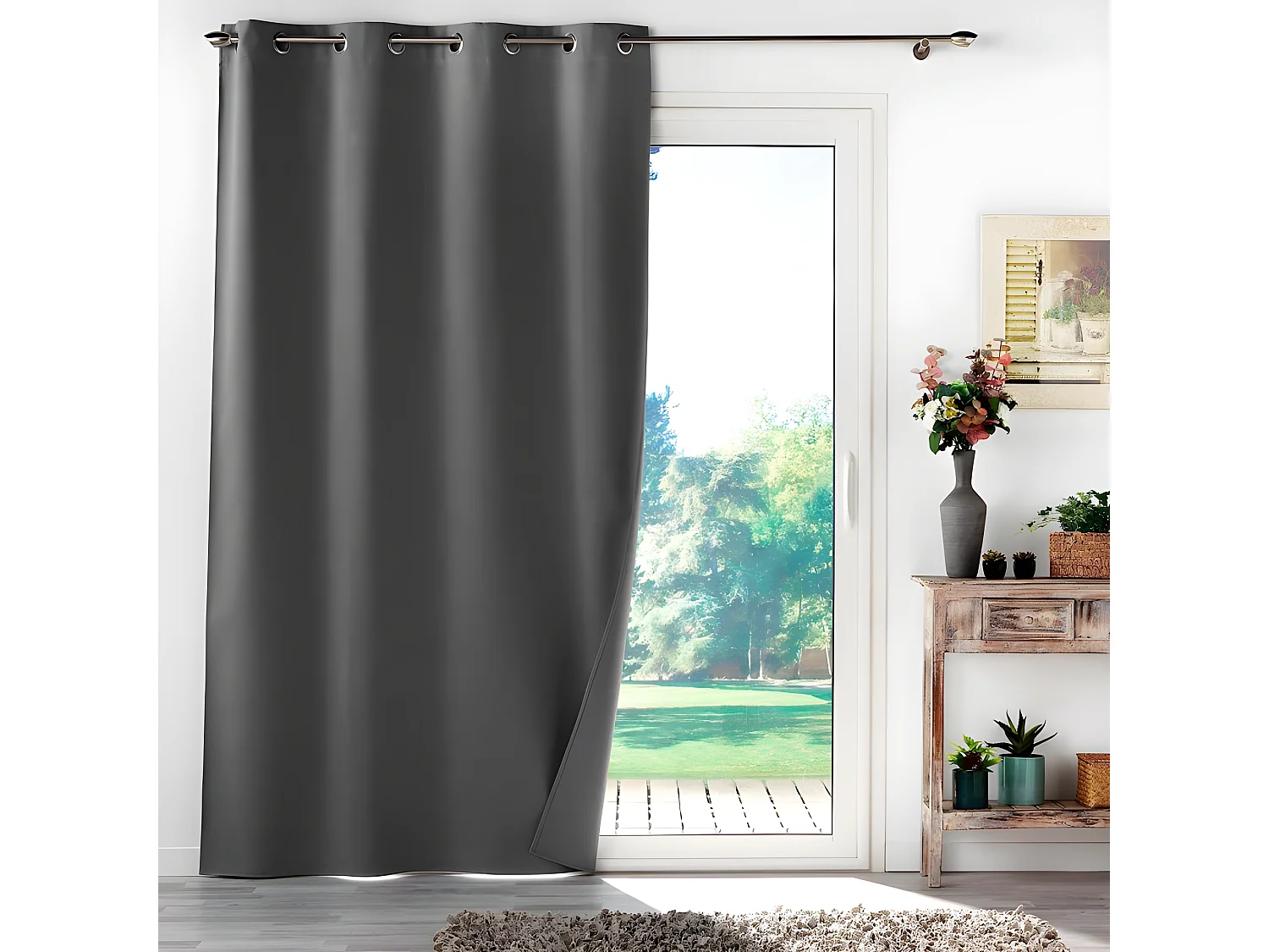 Rideau Occultant "Occultiss" 135x260cm Anthracite