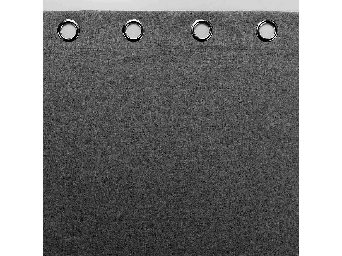 Rideau Occultant à Œillets "Occultiss" 135x260cm Anthracite