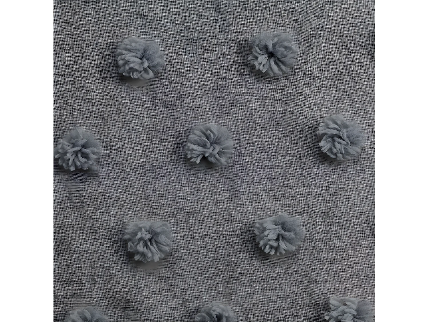 Rideau Voilage à Œillets "Mélusine" 140x240cm Anthracite