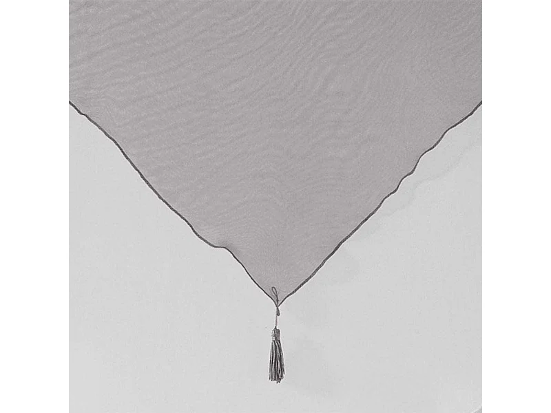 Paire de Voilages "Duo" 60x90cm Blanc & Gris