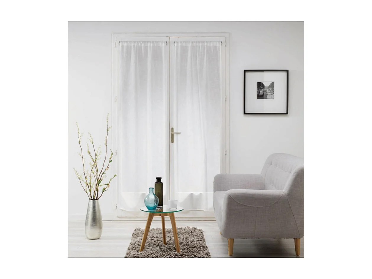 Paire de Voilages "Milza" 70x240cm Blanc