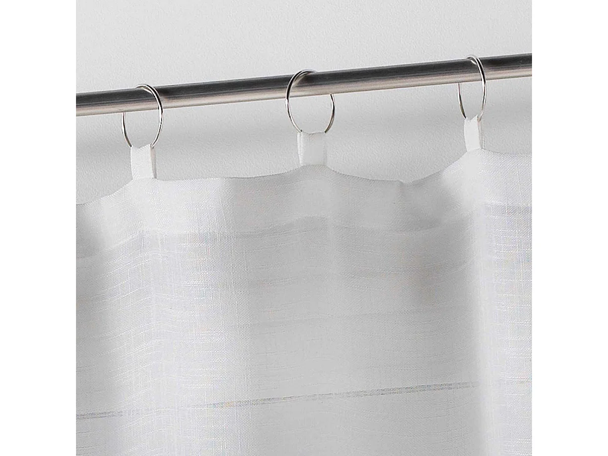 Paire de Voilages "Milza" 70x240cm Blanc