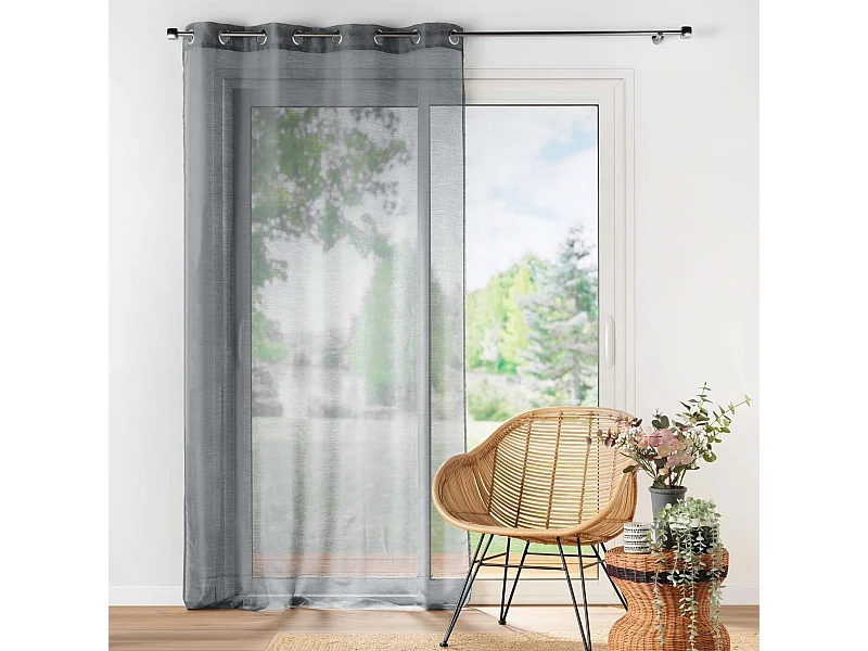 Rideau Voilage "Lisséa" 140x240cm Gris