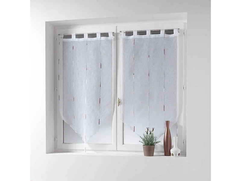 Paire de Voilages "Chenilla" 70x240cm Naturel