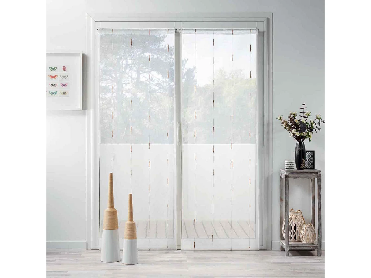 Paire de Voilages "Chenilla" 70x240cm Naturel