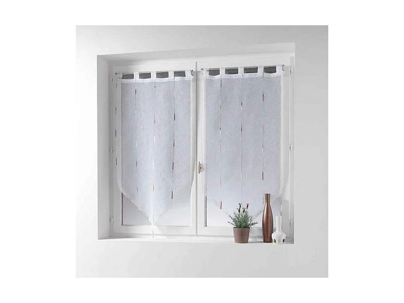 Paire de Voilages "Chenilla" 70x240cm Naturel