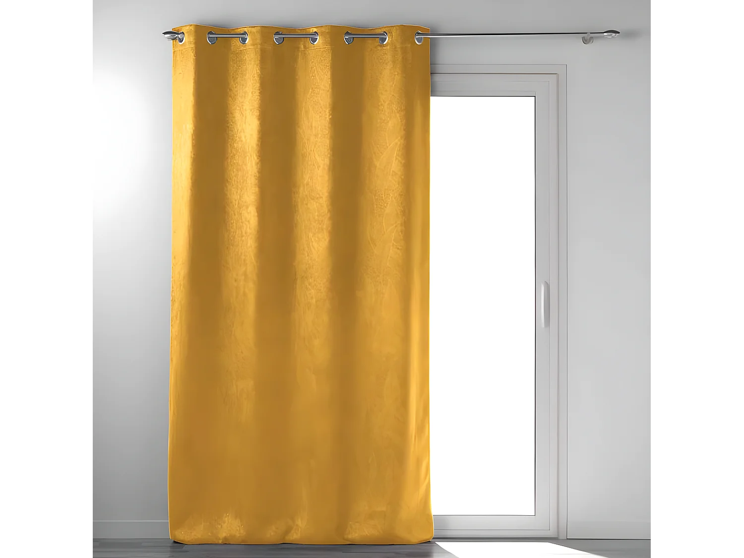 Rideau Occultant "Mélodie" 135x280cm Ocre