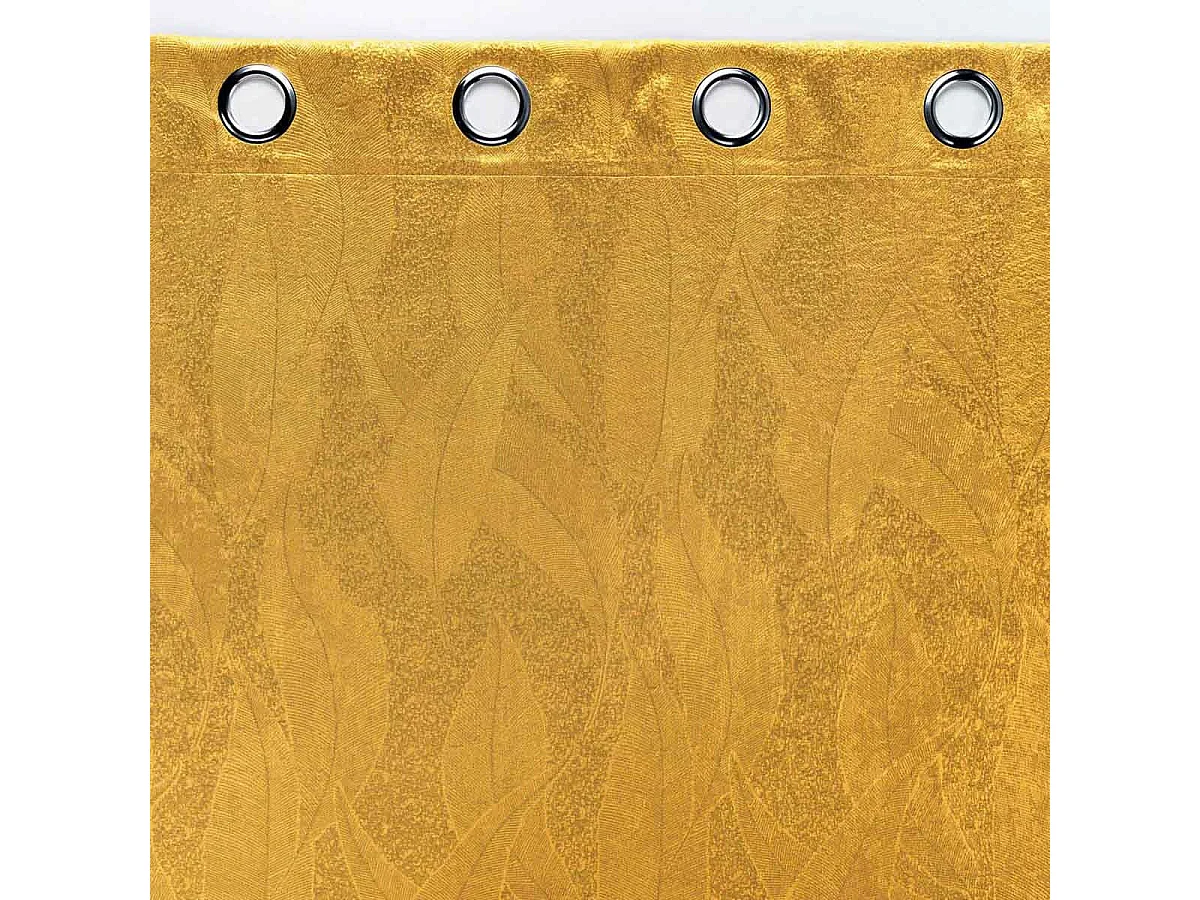 Rideau Occultant "Mélodie" 135x280cm Ocre