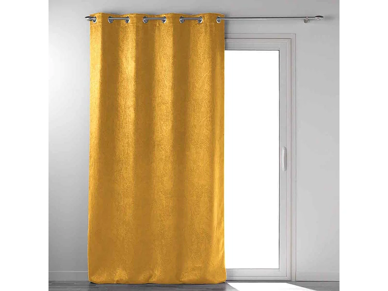 Rideau Occultant "Mélodie" 135x280cm Ocre