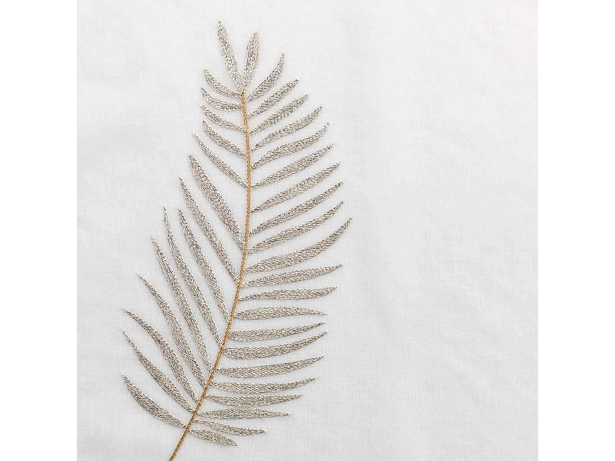 Rideau Voilage à Œillets "Palmeor" 140x240cm Or