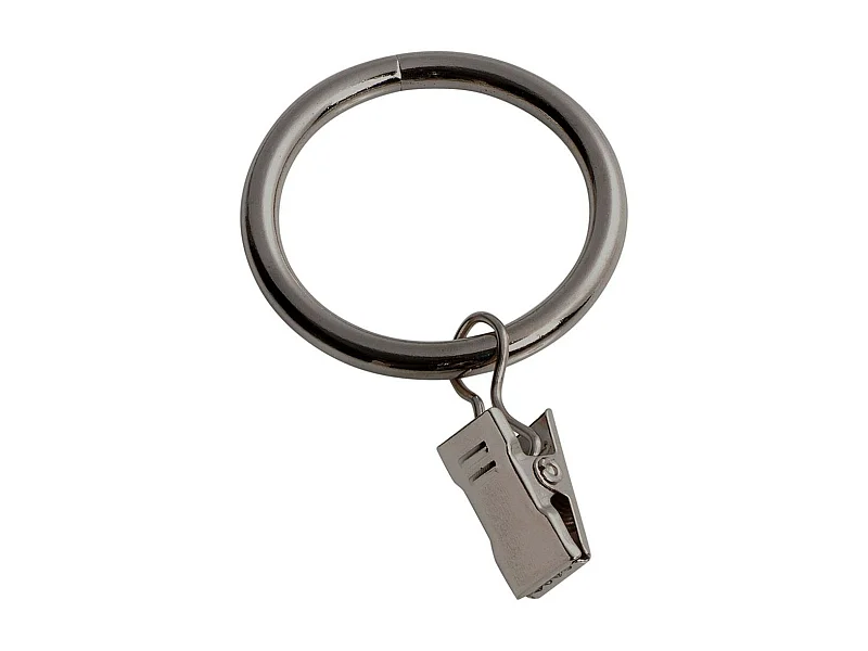 Lot de 10 Anneaux "Pince" 12cm Nickel