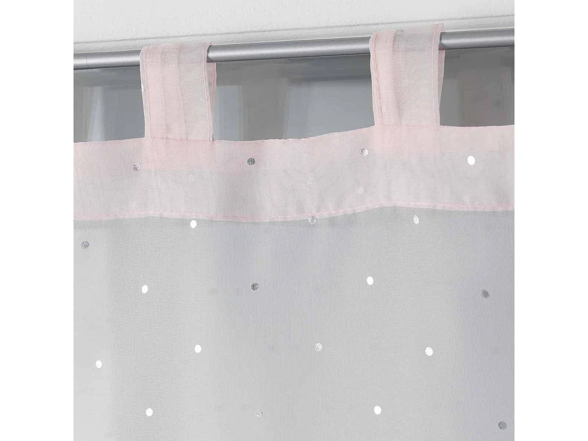 Paire de Voilages "Orion" 60x90cm Rose