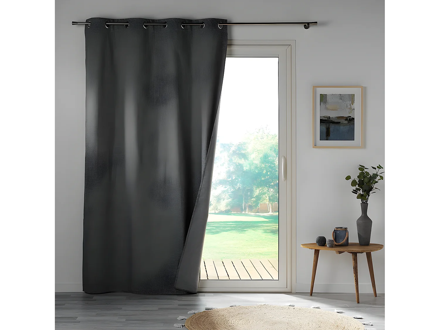 Rideau Occultant "Crépuscule" 140x260cm Anthracite