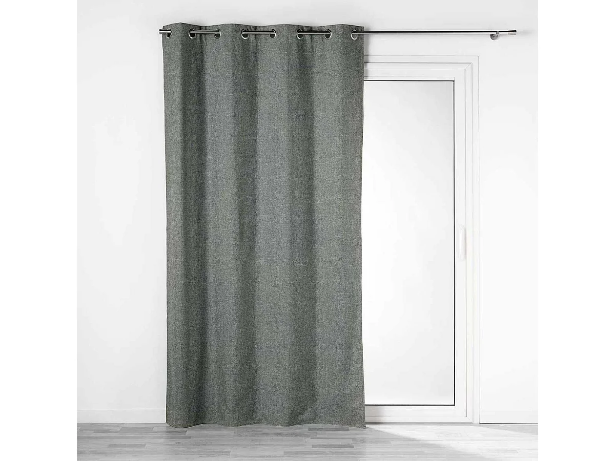 Rideau Occultant à Œillets "Crépuscule" 140x260cm Anthracite